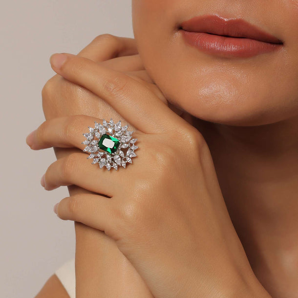Eternal Elegant Emerald Ring
