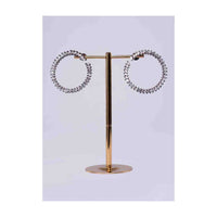 Fancy hoop with crystal beads only on Kalki