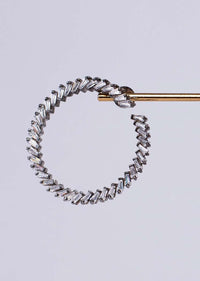 Fancy hoop with crystal beads only on Kalki