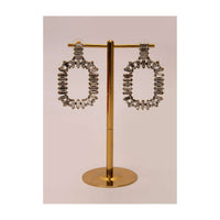 Fancy party wear cluster drop earring