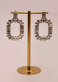 Fancy party wear cluster drop earring