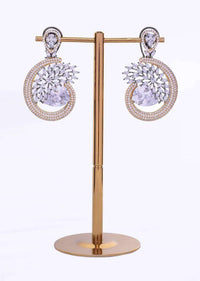 Fancy Shimmer Dangler Adorn With Crystal And Stones Online - Kalki Fashion