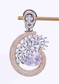 Fancy Shimmer Dangler Adorn With Crystal And Stones Online - Kalki Fashion