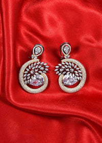 Fancy Shimmer Dangler Adorn With Crystal And Stones Online - Kalki Fashion