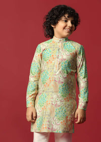 Festive Multi-Color Kurta Set For Boys