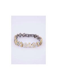 Floral and marquise shaped stone studded bracelet only on kalki