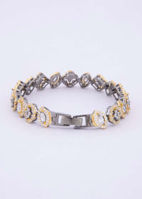 Floral and marquise shaped stone studded bracelet only on kalki