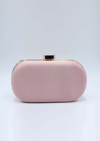 Floral diamond baby pink sling clutch bag 