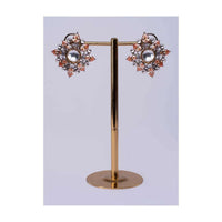 Floral Shape Cluster Earring Online - Kalki Fashion