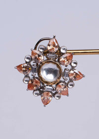 Floral Shape Cluster Earring Online - Kalki Fashion