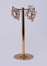 Floral Shape Cluster Earring Online - Kalki Fashion