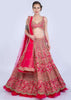 Malaika Arora In Kalki French Pink Raw Silk Heavy Embroidered Lehenga With Net Ruching