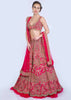 Malaika Arora In Kalki French Pink Raw Silk Heavy Embroidered Lehenga With Net Ruching