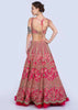 Malaika Arora In Kalki French Pink Raw Silk Heavy Embroidered Lehenga With Net Ruching