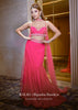 Fuschia Pink Lehenga And Hand Embroidered Blouse Set In Crepe