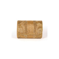 Gold Embellished Clutch In Abstract Pattern Online - Kalki Fashion