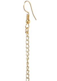 Gold Plated Mang Tika With Delicate Kundan Work In Floral Motif By Paisley Pop