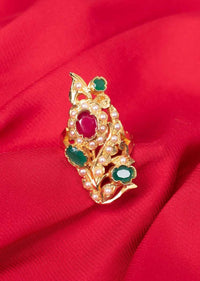 Gold plated navratna ring only on Kalki