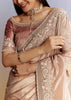 Gold Tissue Saree With Heavy Embroidered Border And Blouse