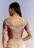 Gold Tissue Saree With Heavy Embroidered Border And Blouse