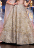 Gold Bridal Lehenga Set With Floral Motifs And Sequin Embroidery