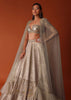 Gold Embroidered Bridesmaid Lehenga Set In Shimmer Fabric