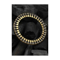 Gold Plated Bangle In Antique Vintage Design  Made In Sterling Silver By Sangeeta Boochra