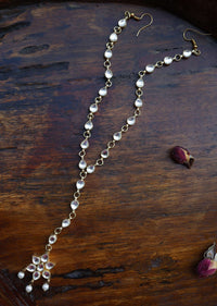 Gold Plated Kundan Gold Plated Mathapatti With Delicate Floral Design