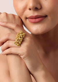 Gold Plated Ring With Gunghroo Detail