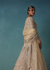 Gold Toned Embroidered Bridal Lehenga And Heavy Tube Top With Jacket