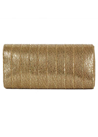 Golden Clutch Wrapped With Chain Material Online - Kalki Fashion