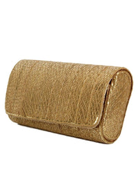 Golden Clutch Wrapped With Chain Material Online - Kalki Fashion