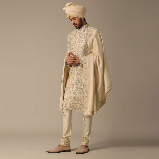 Golden Grandeur Sherwani Set