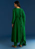Green Angrakha Style Anarkali Suit With Resham Work