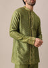 Green Brocade Kurta And Pant Co-ord Set