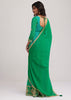Green Chinon Bandhani Sharara Set
