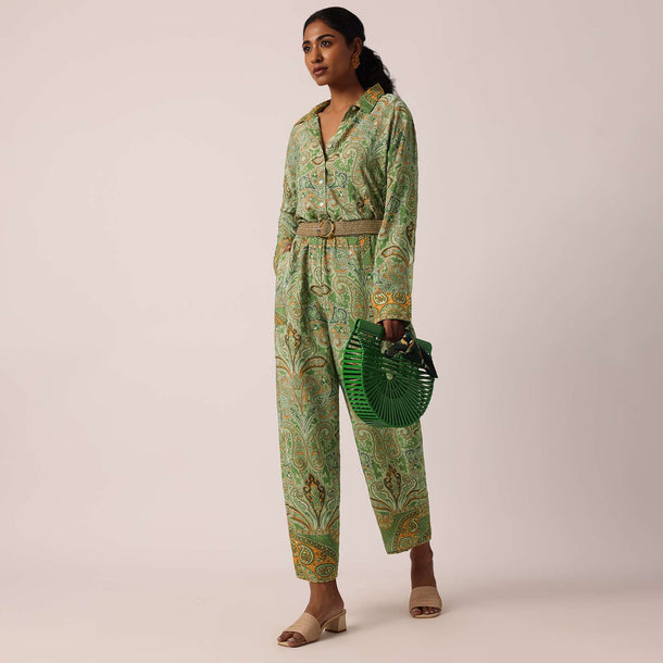 Green Foil Print co ord set