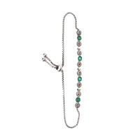 Green Onyx Gemstone Bracelet With Pearls And Carved Floral Pattern Hand Made In Sterling Silver By Sangeeta Boochra