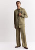 Green Silk Kurta Set With Gotta Embroidered Jacket