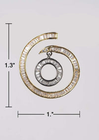 Grey And Gold Plated Studs In Spiral Motif With Dangler And Embellished With Bugle Beads Online - Kalki Fashion