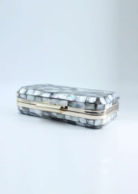 Grey shaded marble stone sling clutch only on Kalki