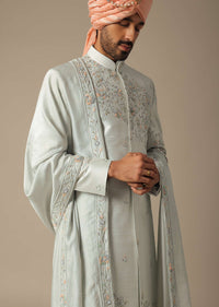 Grey Majesty Sherwani Set