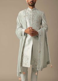 Grey Majesty Sherwani Set