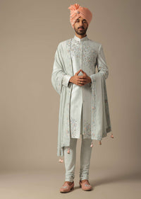 Grey Majesty Sherwani Set