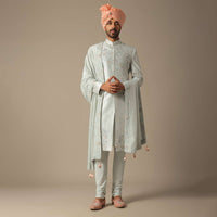 Grey Majesty Sherwani Set