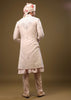 Candy Pink Silk Sherwani Set In Cutdana And Sequin Embroidery With Threadwork
