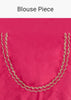 Hot Pink Organza Saree With Stone And Cut Dana Work