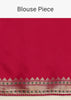 Hot Pink Woven Bandhani Silk Saree With Paithani Border Pallu And Unstitched Blouse