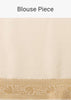 Ivory White Dola Silk Saree With Silver And Gold Jaal Embroidery In Floral Pattern