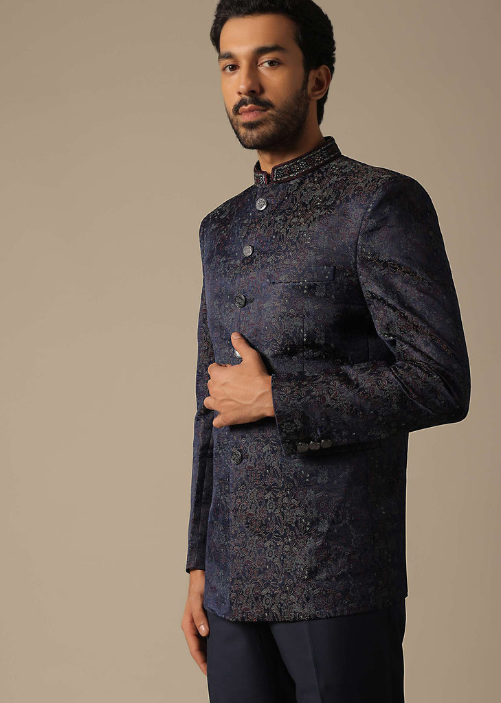 Jodhpuri Sherwani With Exquisite Collar Detailing